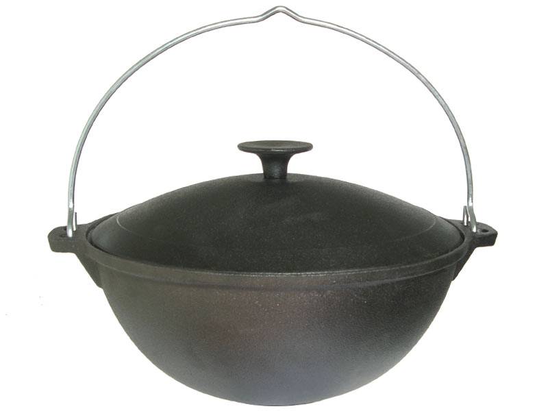 Казан 4л чугун с крышкой тм MYRON COOK