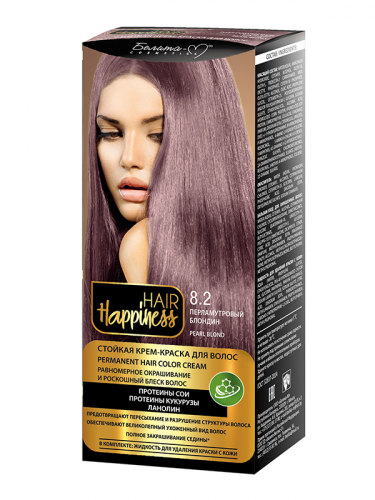 Hair Happiness Крем-краска д/волос аммиачная №8.2 перламутровый блондин