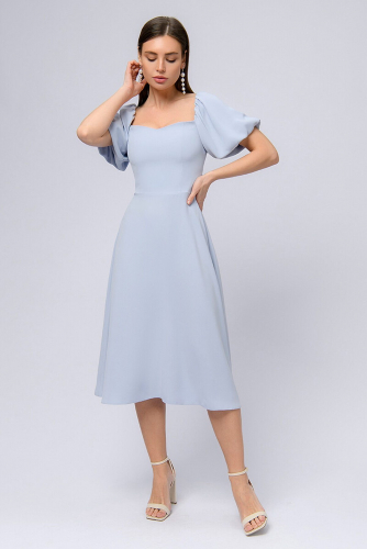 Платье 1001 DRESS #851084Серо-голубой