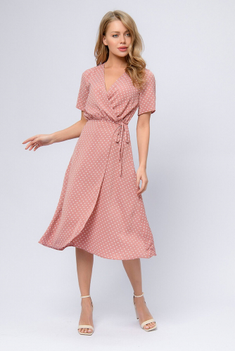 Платье 1001 DRESS #889845Розовый (принт)