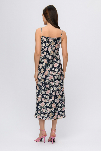 Платье 1001 DRESS #902338Темно-синий (принт)