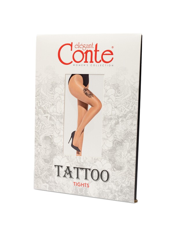 Колготки женские CONTE колготки TATTOO с рисунком Lion