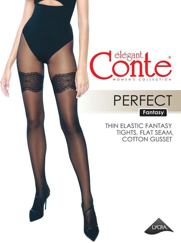Колготки женские CONTE Колготки с имитацией ажурных чулок PERFECT