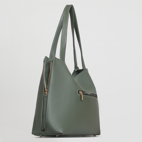 Сумка: Женская кожаная сумка Richet 2650LG 342 зеленый