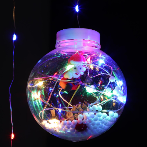 Бахрома светодиодная прозрачный шар с росой 10 шт. 3м*50см*70см с коннектором цветная