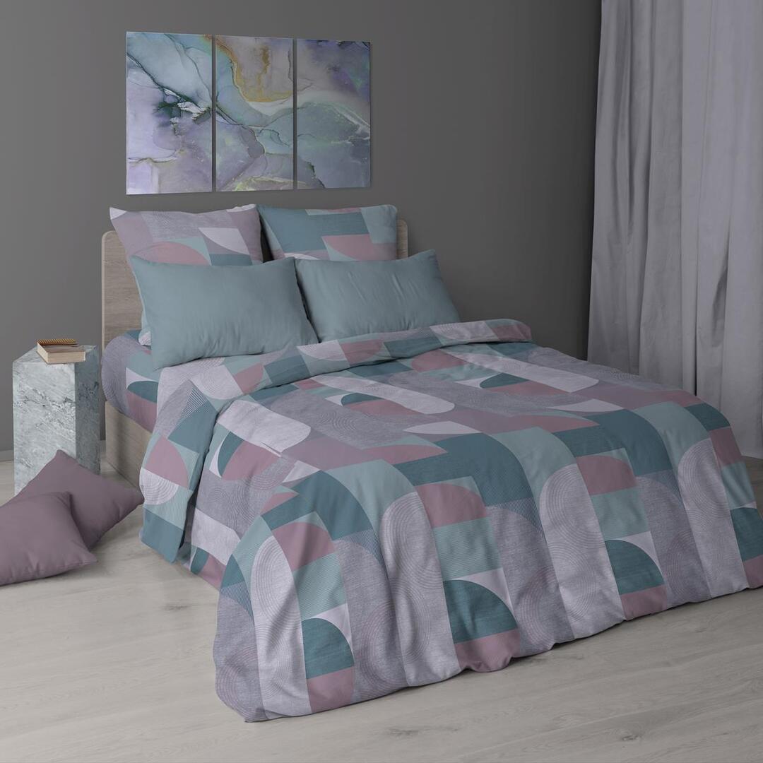 Простыня евро (220*240) бязь Премиум Реноме 7198-2 Леонардо (арт.38/005)