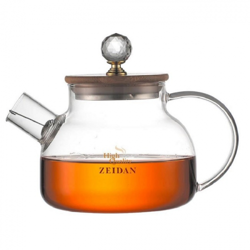 Заварочный чайник Zeidan Z-4472 боросиликатного стекло 1000мл крышка бамбук (18) оптом