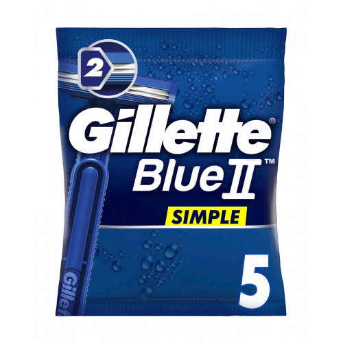 Одноразовые станки GILLETTE BLUE SIMPLE 2 (5шт)