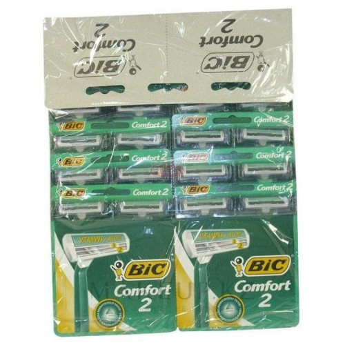 Bic 2 станок однор. для ЧУВСТВ. кожи (КАРТА 36шт)