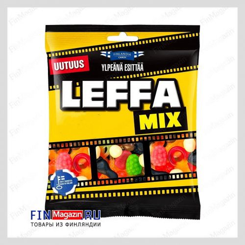 Ассорти из фруктовых и лакричных конфет Finlandia Leffa Mix 135 гр