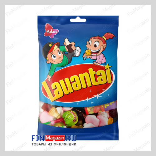Жевательные конфеты Malaco Lauantai 150 гр