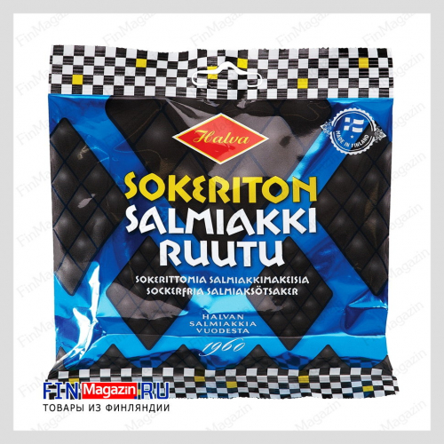 Лакричные конфеты без сахара Halva Sokeriton 95 гр