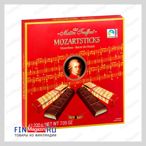 Шоколад в стиках Моцарт Maitre Truffout Mozartsticks