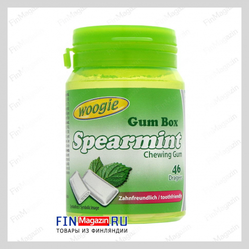 Жевательная резинка Spearmint без сахара 65 гр 46 шт Woogie