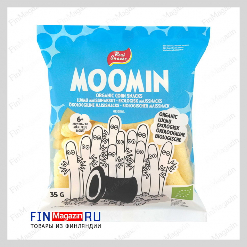 Кукурузные палочки органические Moomin 35 гр