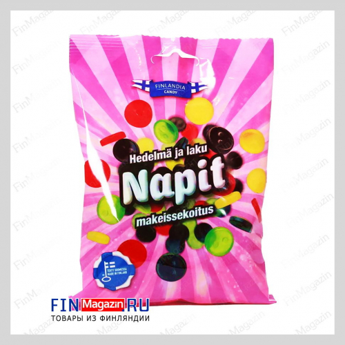 Желейные конфеты (фрукты и лакрица) Finlandia Candy 100 гр