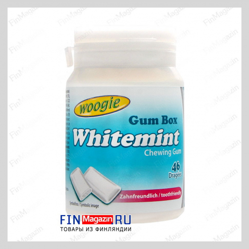 Жевательная резинка Whitemint без сахара 65 гр 46 шт Woogie