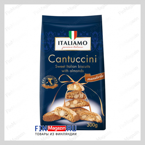 Итальянское миндальное печенье ITALIAMO Cantuccini 300 гр