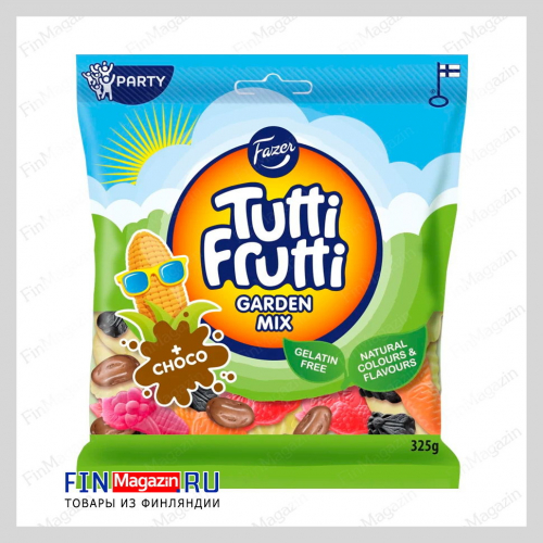 Фруктовые конфеты Fazer Tutti Frutti Garden Mix 325 гр
