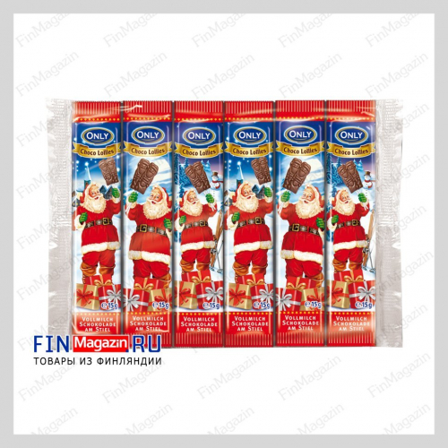 Шоколадные леденцы Санта Клаус ONLY 90 гр