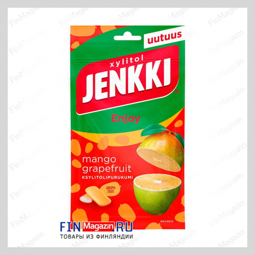 Жевательная резинка Jenkki (манго, грейпфрут) 100 гр