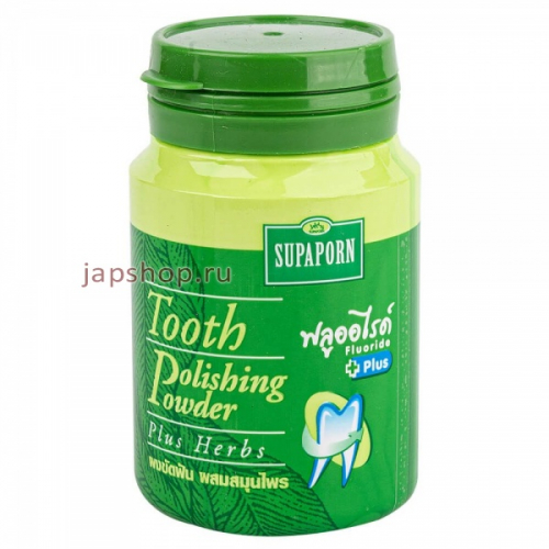 Supaporn Зубной порошок отбеливающий, травяной, 90 гр (8850485010078)