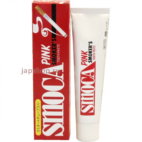 Smoca Зубная паста для курильщиков красная (вкус мяты и зелени), 120 гр. (4901839012010)