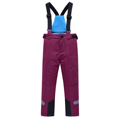 Брюки горнолыжные подростковые для девочки темно-фиолетового цвета 9252TF
