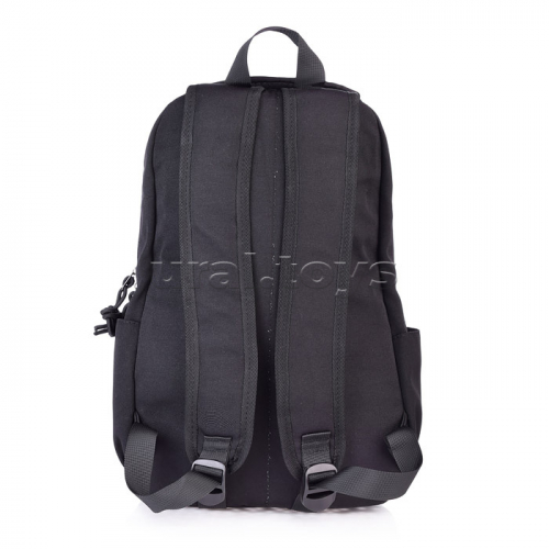 Рюкзак подростковый женский,1 отделение на молнии, 1 фронтальный , 2 боковых кармана, черный