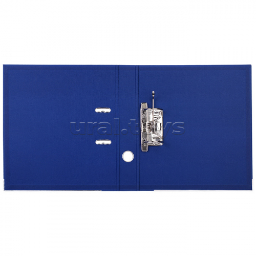 Папка с арочным механизмом A4 50 мм PP двусторонний разобранная, металлическая окантовка, запечатка форзаца, наварной карман с этикеткой, синяя