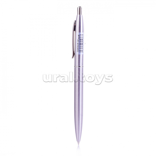 Ручка шариковая автоматическая SILVER ICE, металлический корпус, цвет чернил - синий, 0,7 мм, в дисплее