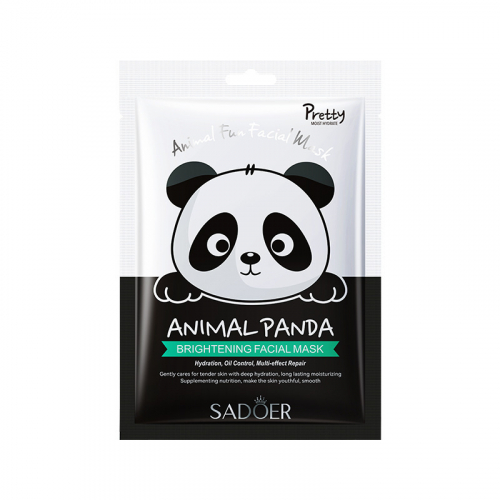 Тканевая маска мультиэффект с рисунком Панда SADOER ANIMAL PANDA Brightening Facial mask, 25г