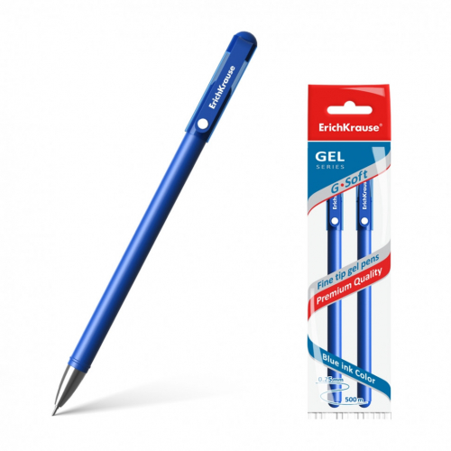 Ручка гел G-Soft, синий (2 шт)
