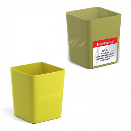 Подставка настольная пластиковая ErichKrause® Base, Neon Solid, желтая