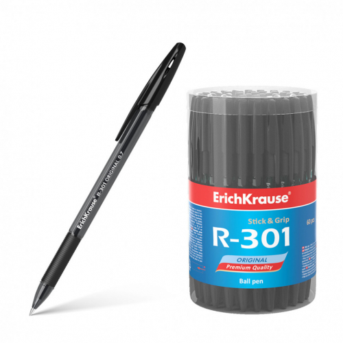 Ручка R-301 Stick&Grip 0.7, черный