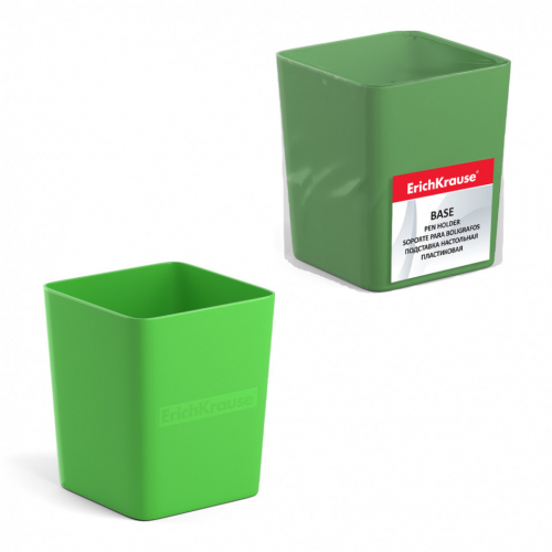 Подставка настольная пластиковая ErichKrause® Base, Neon Solid, зеленая