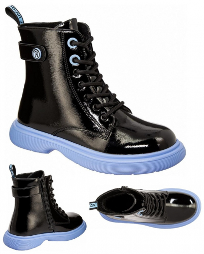 Ботинки Kenka 23-146 black/blue
