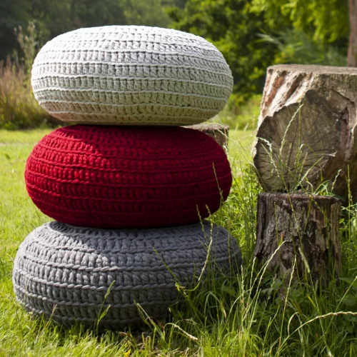 Knit and Crochet Pouf. Набор для изготовления пуфа