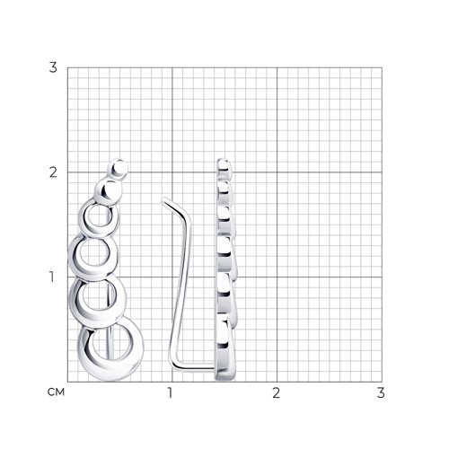 94-120-01157-1 - Серьги из серебра