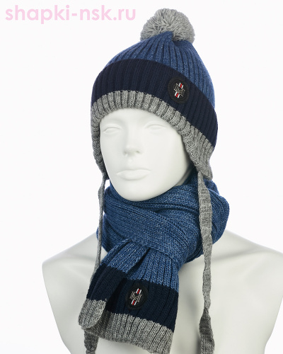 03-43-M (52-54) (шапка+шарф) Комплект