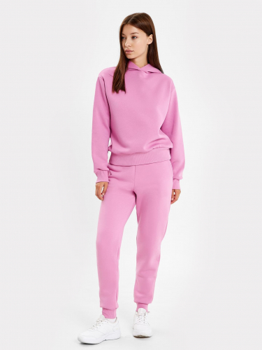 Комплект женский (худи, брюки) в розовом оттенке