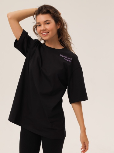 750р 1275р MY Футболка жен. over fit (плечо