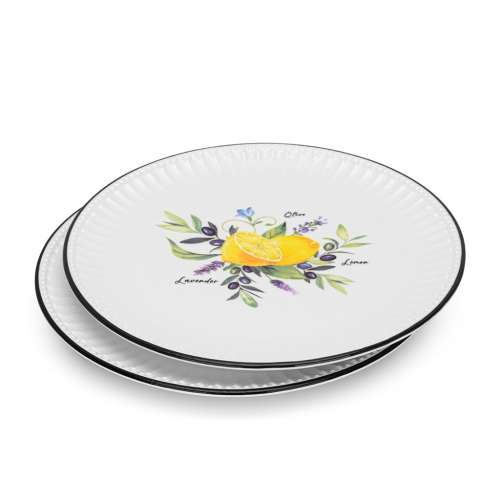 13620 FISSMAN Набор из 2 тарелок PROVENCE 21 см (фарфор)