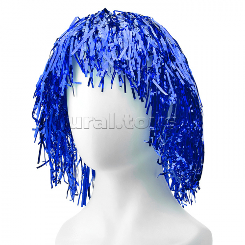 Карнавальный парик (цвет синий)