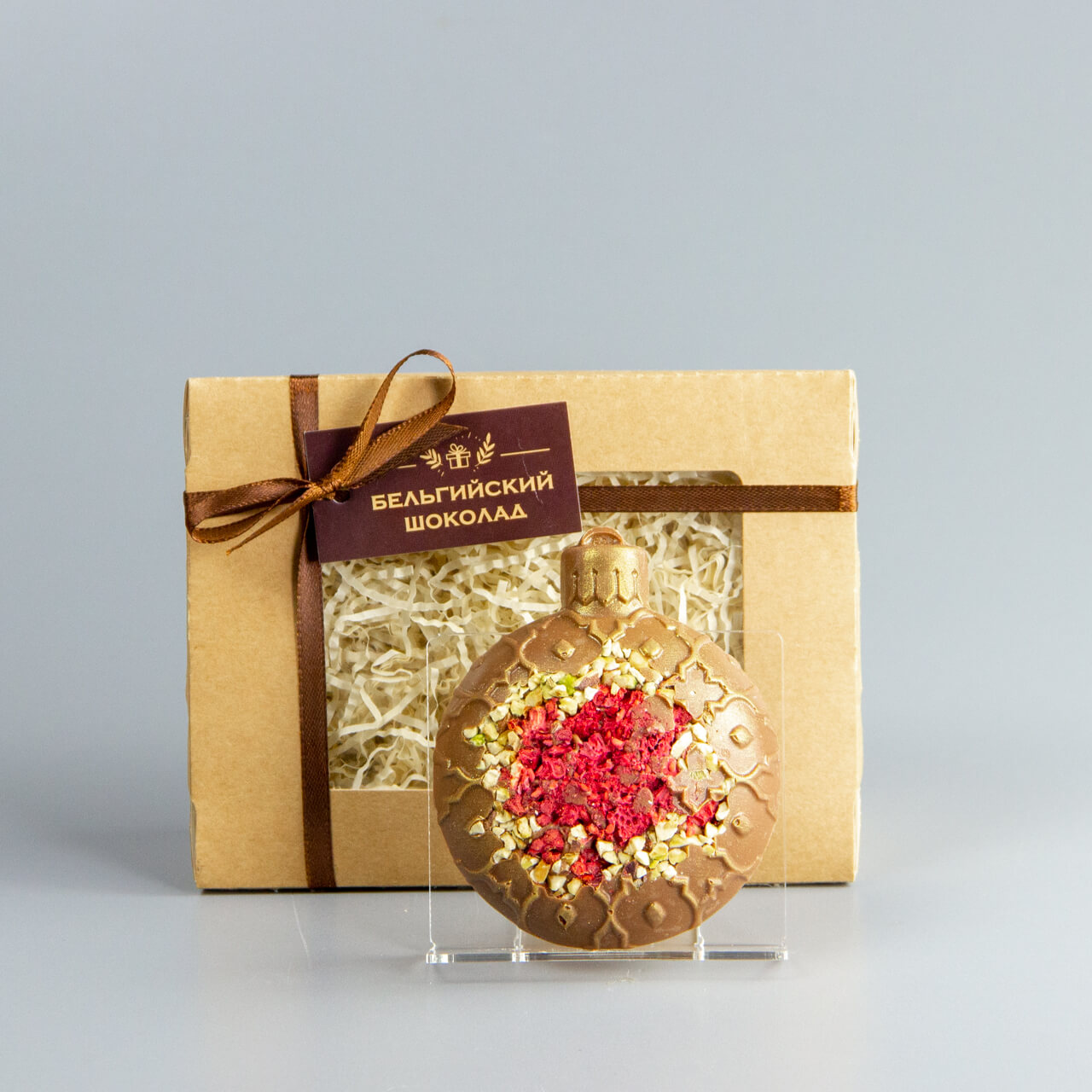 Шоколадная фигурка сублиматами (6) Малина и Фисташки