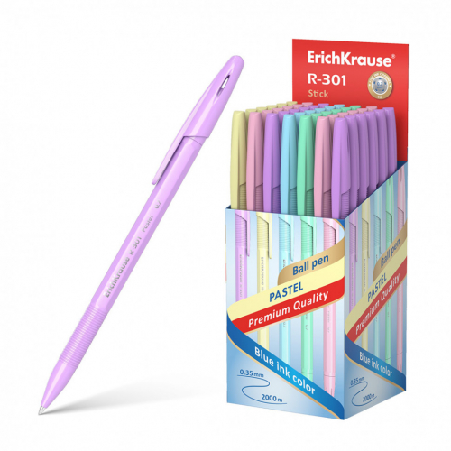 Ручка R-301 Stick Pastel 0.7, синий