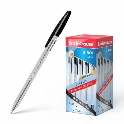 Ручка шарик R-301 Stick Classic 1.0, черный