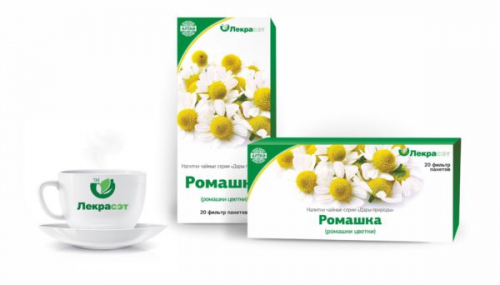 Ромашка аптечная, цветки 1,5гр*20 фильтр-пакетов (Chamomilla recutita L.)