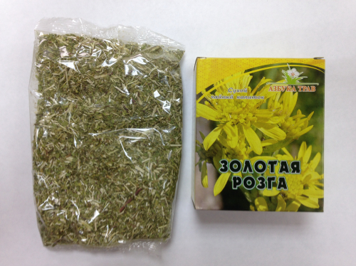 Золотарник обыкновенный (золотая розга), трава 50гр (Solidago virgaurea L.) (Азбука трав)