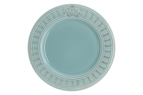 Тарелка обеденная Venice голубой, 25,5 см, 62454